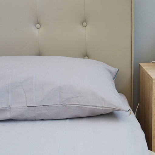 Εικόνα για Βαμβακερή Θήκη με Φερμουάρ για Μαξιλάρι Σώματος SoftBody Γκρι Ανοιχτό Linen House