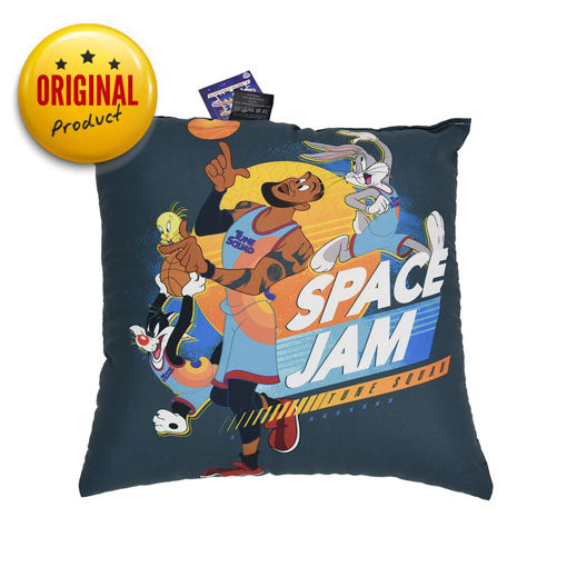 Εικόνα για Warner Bros Διακοσμητικό Μαξιλάρι Looney Tunes Space Jam "Tune Squad" Σκούρο Μπλε 40x40 5207248602118