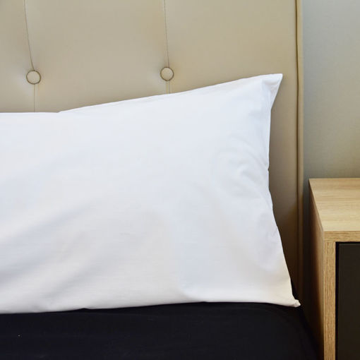 Εικόνα για Βαμβακερή Θήκη με Φερμουάρ για Μαξιλάρι Σώματος-Body Pillow Λευκό