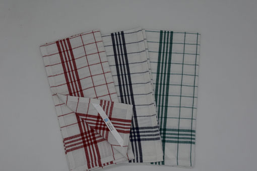 Εικόνα για Σετ Ποτηρόπανο Βαμβακερό Νηματοβαφή  3 Τεμαχίων